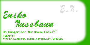 eniko nussbaum business card